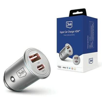 3MK HyperCar φορτιστής 45W αυτοκινήτου 1xUSB-A + 1xUSB-C