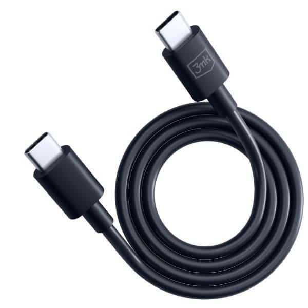 3MK Hyper Καλώδιο USB-C - USB-C 100W 1.2m Μαύρο/Black Καλώδιο - Image 3