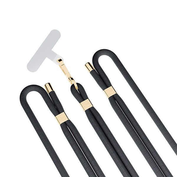 3MK EasyClip Elite μαύρο (χρυσό) λουράκι για τηλέφωνο - Image 9