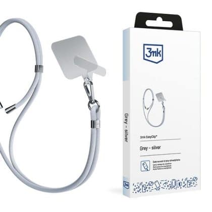 3MK EasyClip γκρι (ασημί) λουρί για τηλέφωνο