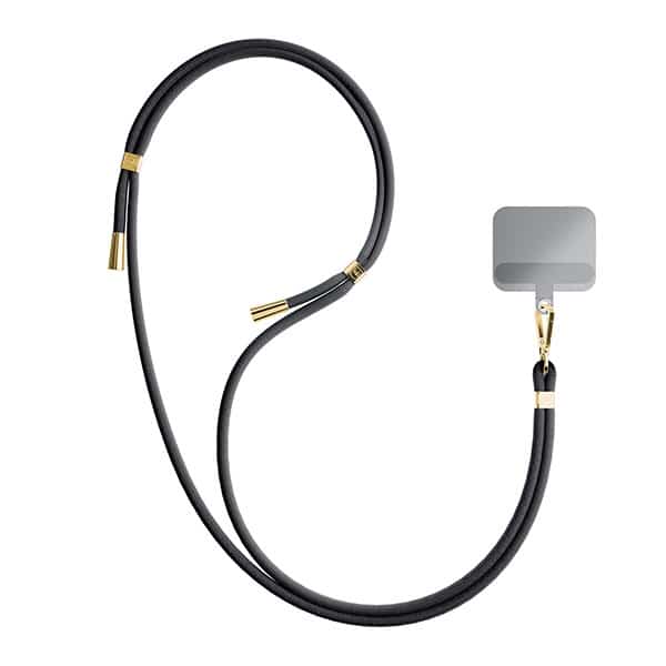 3MK EasyClip μαύρο (χρυσό) λουράκι για τηλέφωνο - Image 6