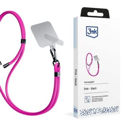 3MK EasyClip ροζ (μαύρο) λουρί για το τηλέφωνο