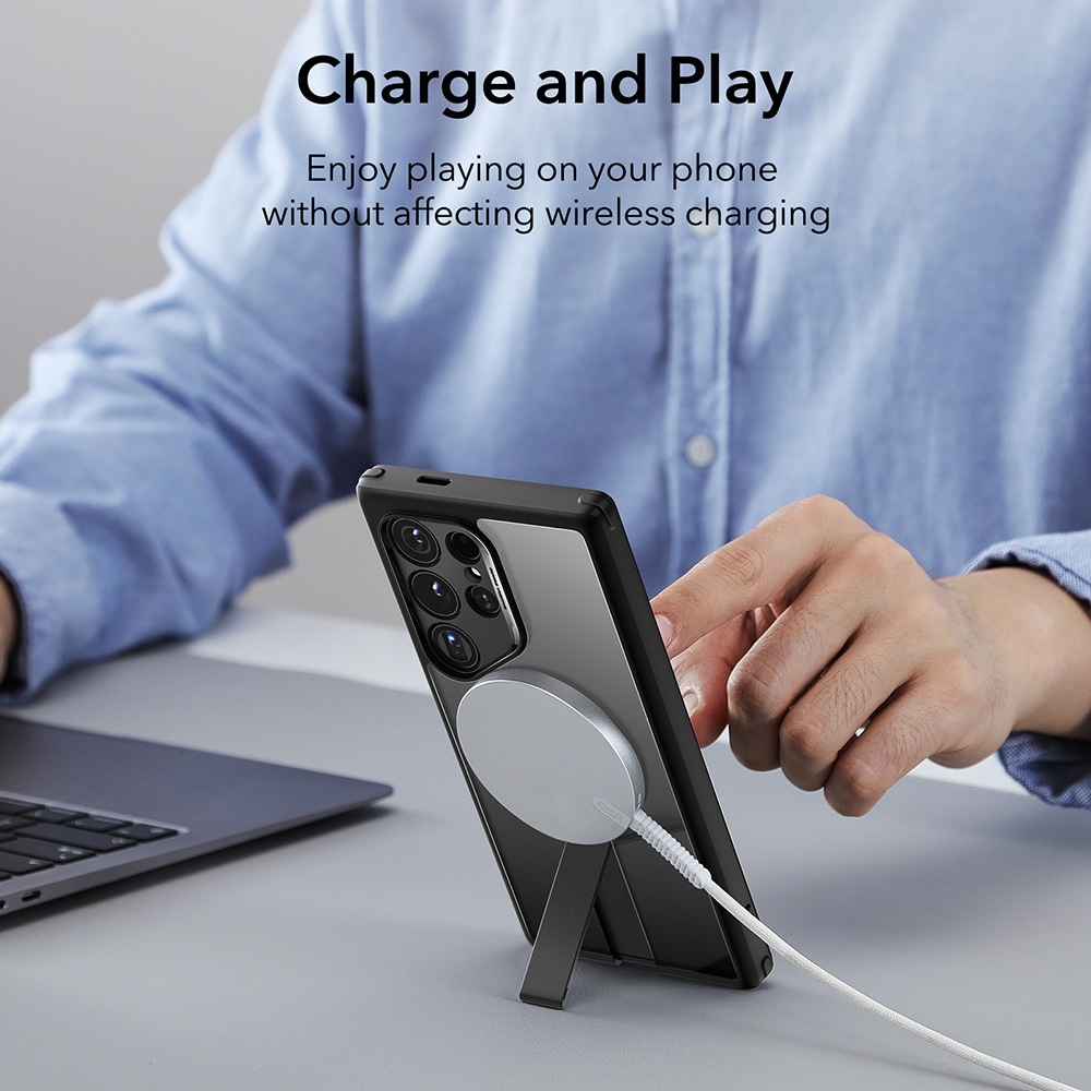 ESR Boost Flickstand HaloLock - θήκη για Samsung Galaxy S24 Ultra - Μαύρο - Image 3
