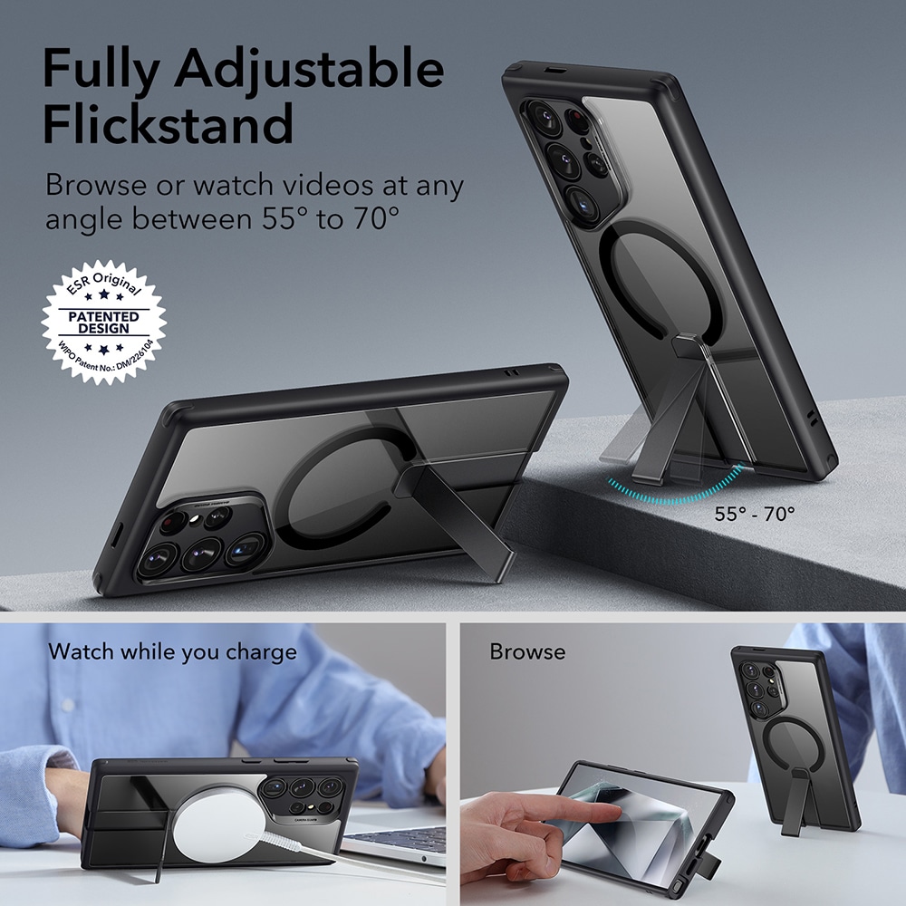 ESR Boost Flickstand HaloLock - θήκη για Samsung Galaxy S24 Ultra - Μαύρο - Image 4
