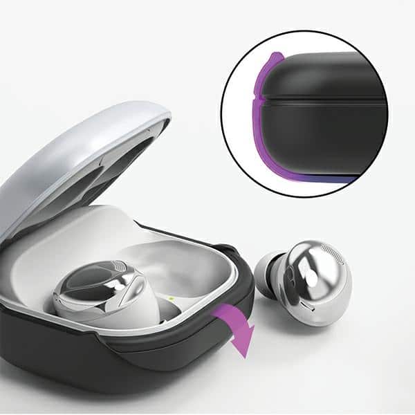 Araree θήκη Bean Sam Galaxy Buds Live / Pro / Fe μαύρο/black AR20-01298E - Image 2