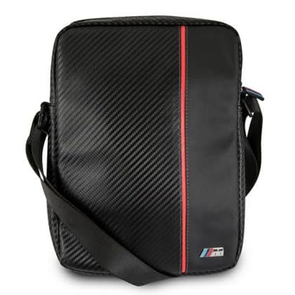 BMW τσάντα BMTB10CAPRBK για tablet 10" από ανθρακονήματα / κόκκινη ρίγα