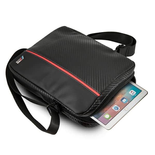 BMW τσάντα BMTB10CAPRBK για tablet 10" από ανθρακονήματα / κόκκινη ρίγα - Image 4