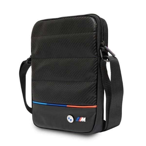 BMW τσάντα BMTB10PUCARTCBK για tablet 10" μαύρη/black Carbon&Nylon Tricolor - Image 2