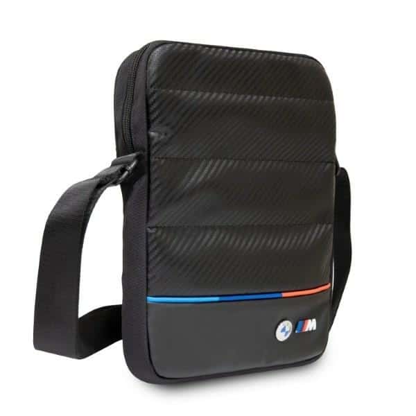 BMW τσάντα BMTB10PUCARTCBK για tablet 10" μαύρη/black Carbon&Nylon Tricolor - Image 4