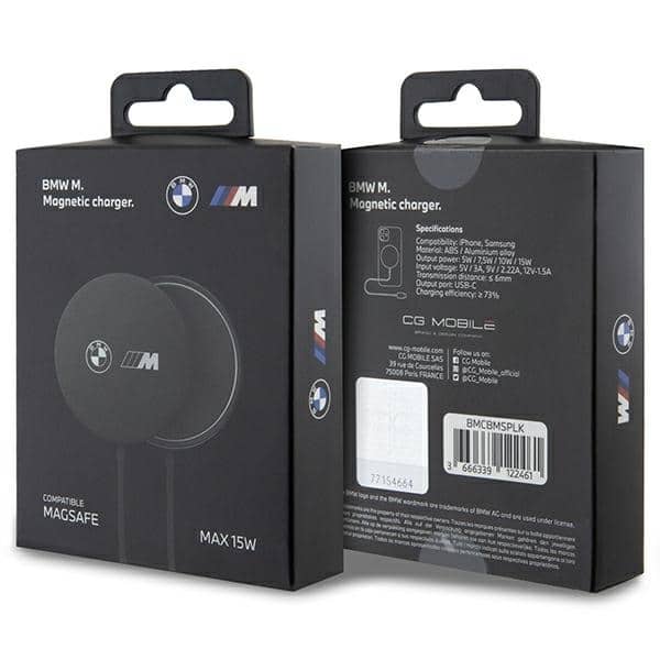 BMW ασύρτη φορτιστής BMCBMSPLK 15W MagSafe μαύρος - Image 5