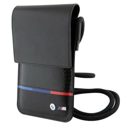 BMW τσάντα πορτοφόλι Carbon Tricolor Line μαύρη/black