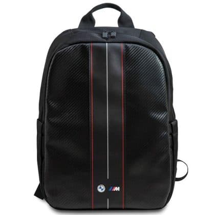 BMW σακίδιο BMBP15COMSCAKR 16" μαύρο/black Carbon Red Stripes