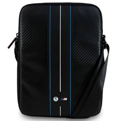 BMW τσάντα BMTB10COMSCAKL 10" μαύρη/black Carbon Blue Stripes