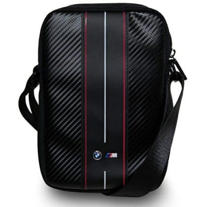BMW τσάντα BMTB8COMSCAKR 8" με κόκκινες ρίγες από ανθρακονήματα μαύρη