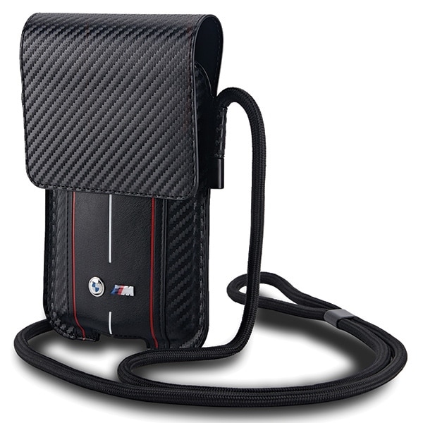 BMW BMPSP15XMSCAKR Wallet Bag με κόκκινες ρίγες από ανθρακονήματα μαύρο/black - Image 2