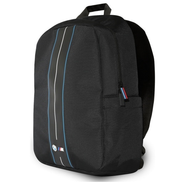 BMW Plecak BMBP15COMPVSKL 16" μαύρος/black Nylon Blue Stripe - Image 2