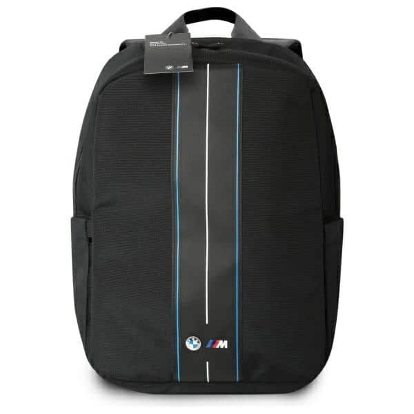 BMW Plecak BMBP15COMPVSKL 16" μαύρος/black Nylon Blue Stripe - Image 4