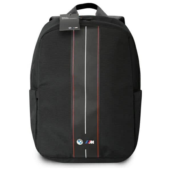 BMW Plecak BMBP15COMPVSKR 16" μαύρος/black Nylon Red Stripe - Image 4