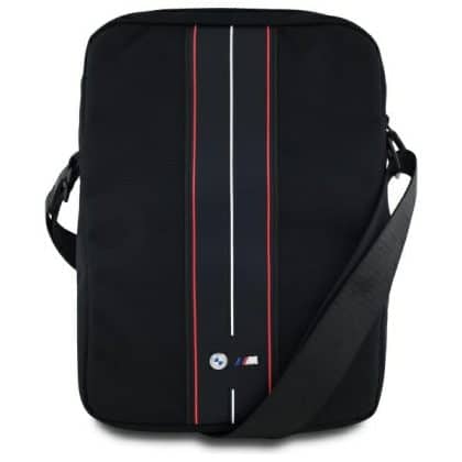 BMW τσάντα BMTB10COMPVSKR για tablet 10" μαύρη/black νάιλον με κόκκινη ρίγα