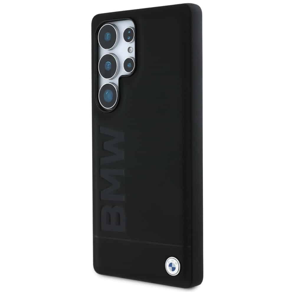 BMW Leather Big Wordmark - θήκη για Samsung Galaxy S25 Ultra - Μαύρο - Image 2