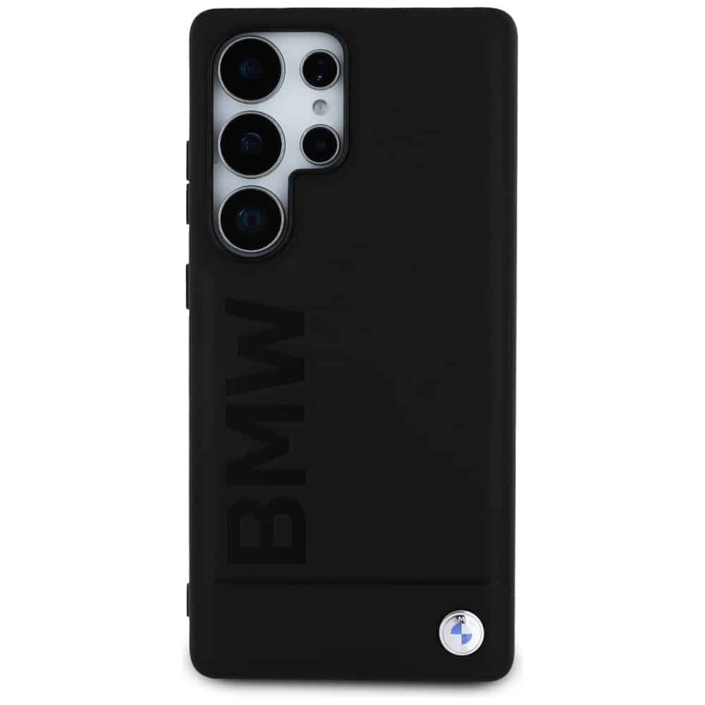 BMW Leather Big Wordmark - θήκη για Samsung Galaxy S25 Ultra - Μαύρο - Image 3