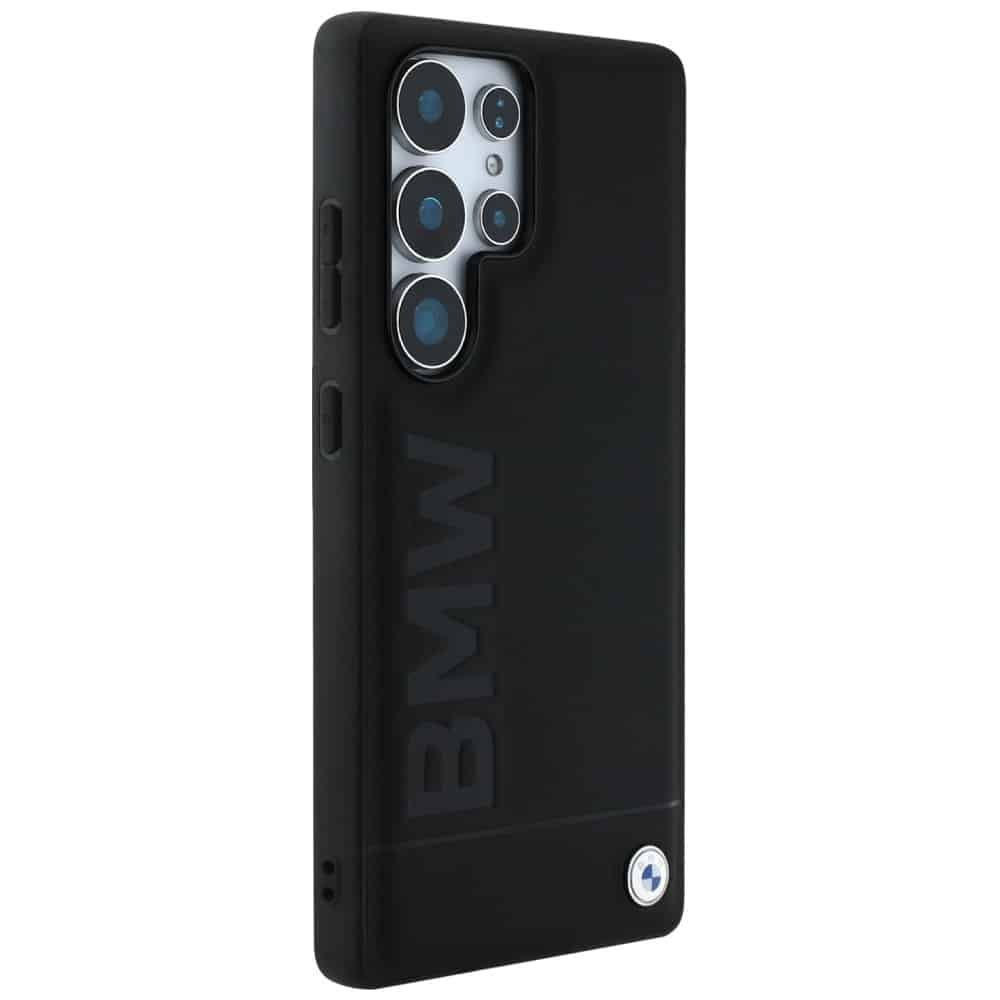 BMW Leather Big Wordmark - θήκη για Samsung Galaxy S25 Ultra - Μαύρο - Image 4