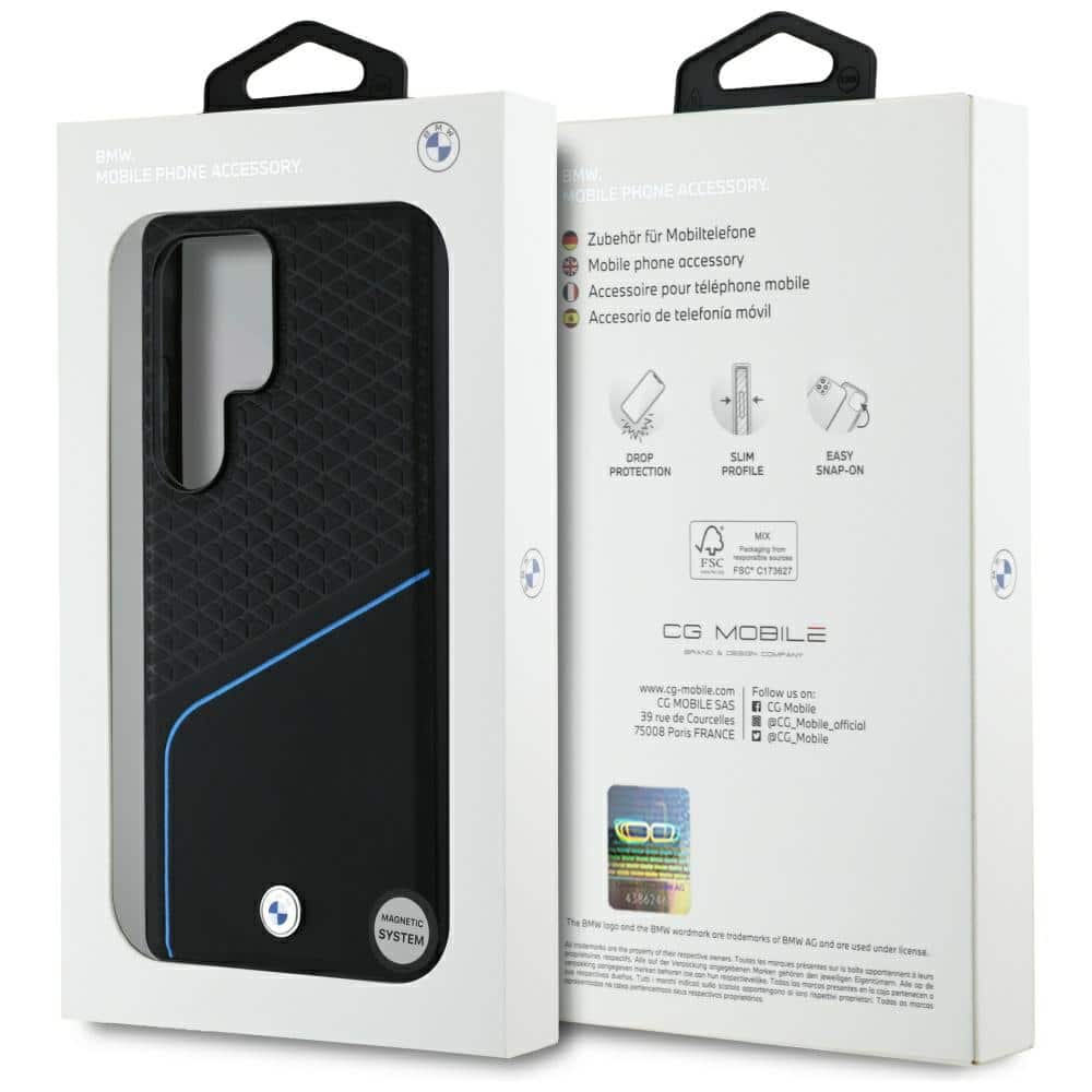 BMW Leather Textured and Smooth MagSafe - θήκη για Samsung Galaxy S25 Ultra - Μαύρο - Image 8