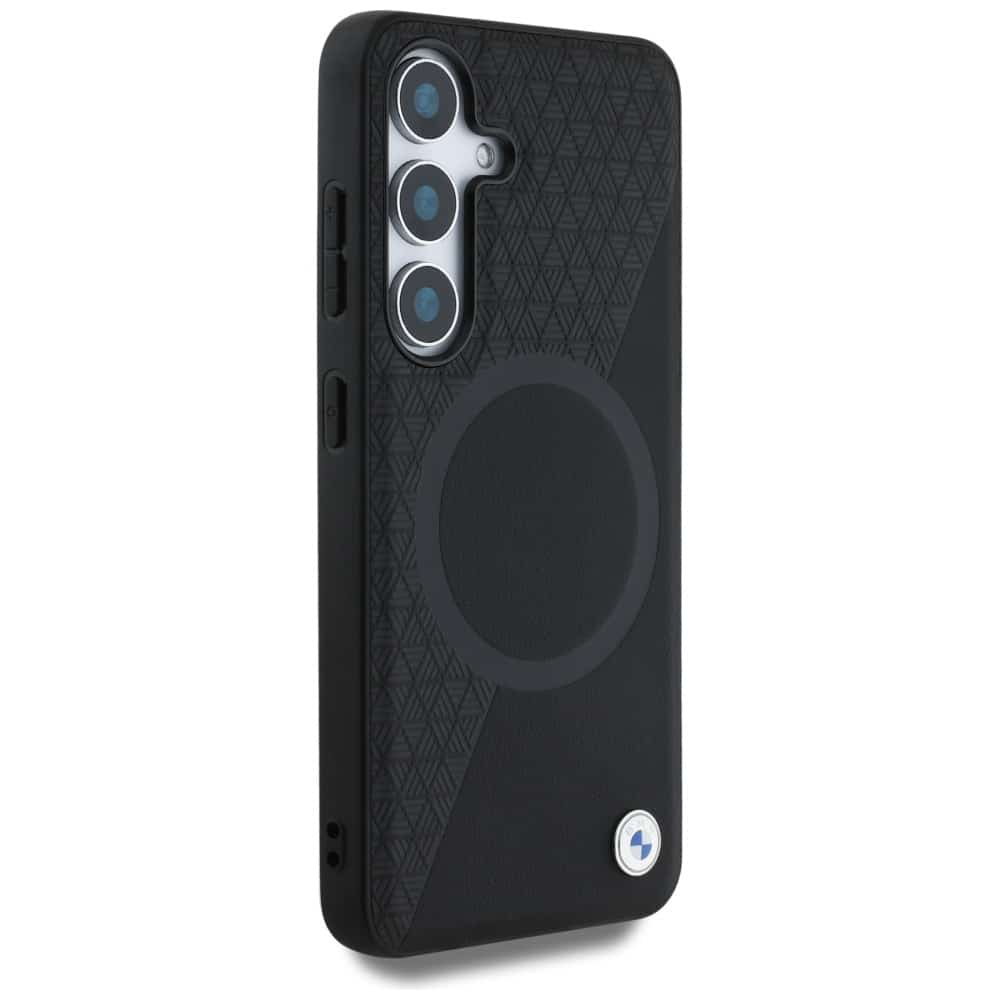 BMW Leather Half Textured MagSafe - θήκη για Samsung Galaxy S25 - Μαύρο - Image 4