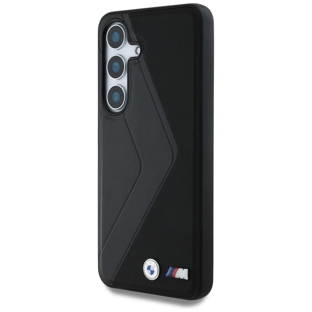 BMW Leather Oversized Stripes MagSafe - θήκη για Samsung Galaxy S25 - Μαύρο - Image 2