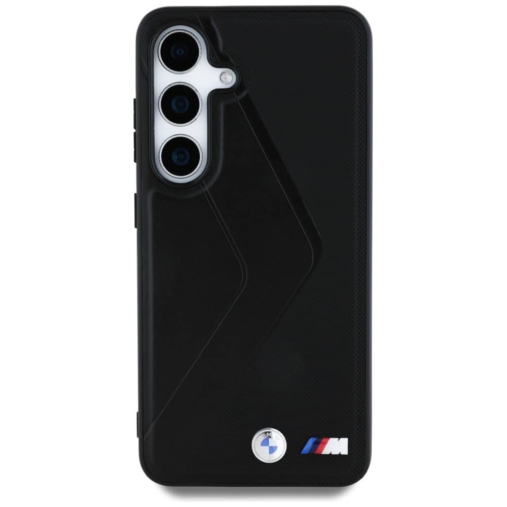 BMW Leather Oversized Stripes MagSafe - θήκη για Samsung Galaxy S25 - Μαύρο - Image 3