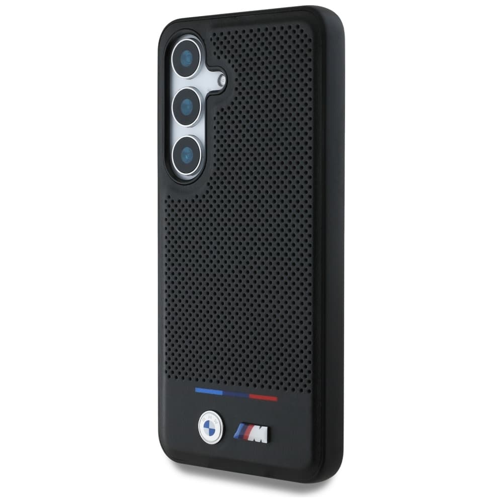 BMW Leather Tricolor Stripe MagSafe - θήκη για Samsung Galaxy S25 - Μαύρο - Image 2