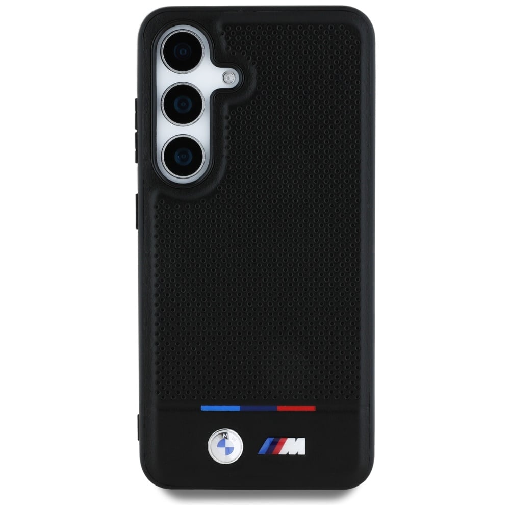 BMW Leather Tricolor Stripe MagSafe - θήκη για Samsung Galaxy S25 - Μαύρο - Image 3
