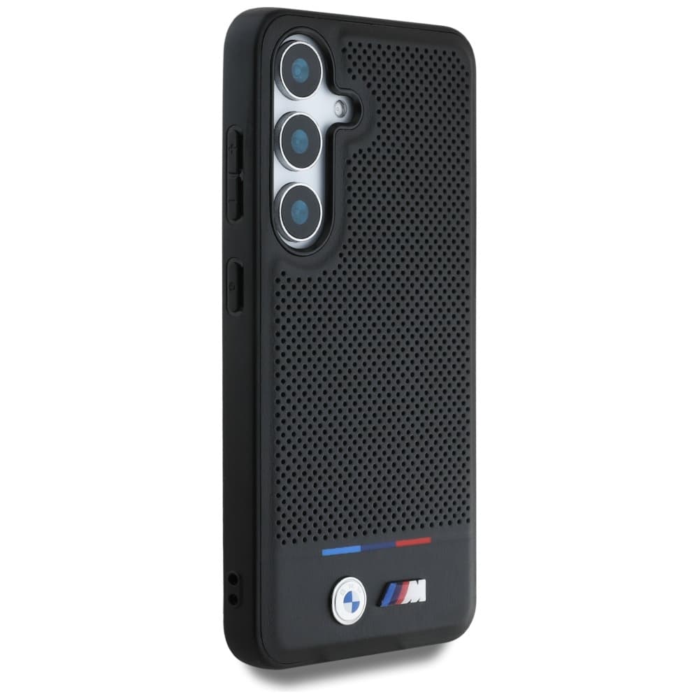 BMW Leather Tricolor Stripe MagSafe - θήκη για Samsung Galaxy S25 - Μαύρο - Image 4