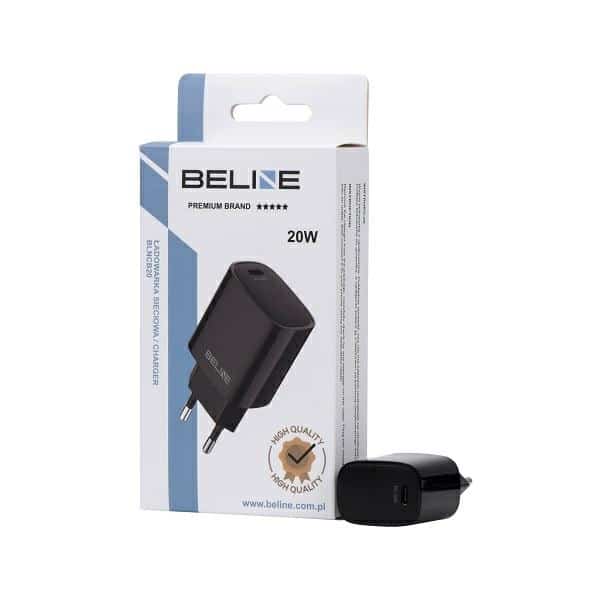 Beline φορτιστής δικτύου 1x USB-C 20W μαύρος /black (μόνο κεφαλή) PD 3.0 BLNCB20 - Image 3