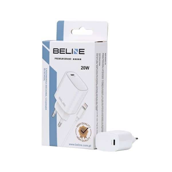 Beline φορτιστής δικτύου 1x USB-C 20W + καλώδιο lightning λευκό /white PD3.0 BLNCW20L - Image 3