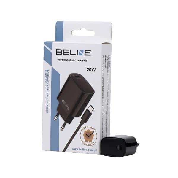 Beline φορτιστής δικτύου 1x USB-C 20W + καλώδιο USB-C μαύρο - Image 3