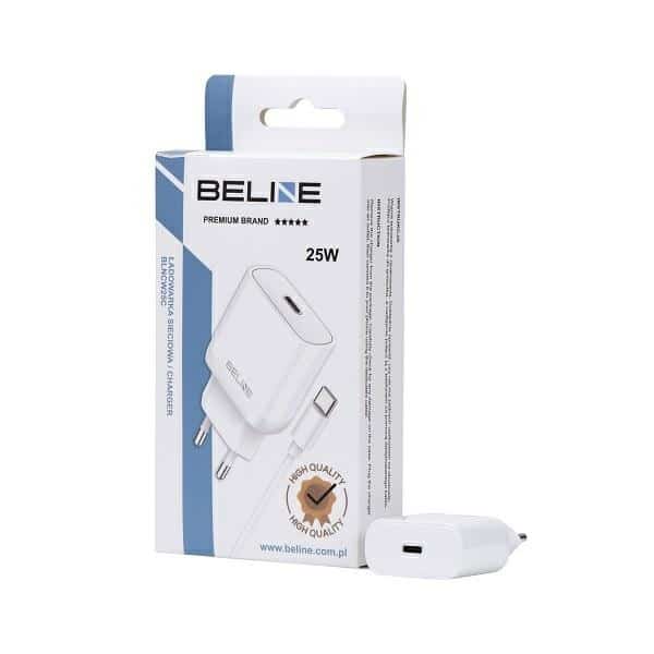 Beline φορτιστής δικτύου 1x USB-C 25W + καλώδιο USB-C λευκό - Image 3
