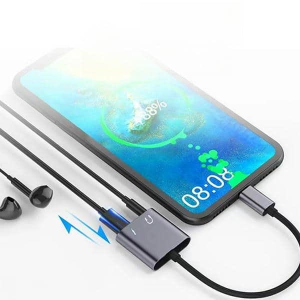 Beline αντάπτορας διαχωρισμού USB-C σε USB-C/Jack 3,5mm 60W μαύρος - Image 4