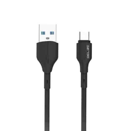 Beline καλώδιο 25W USB-A/USB-C 1m μαύρο/black BLNCBC01