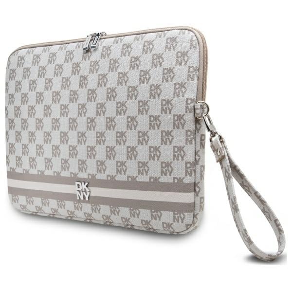 DKNY Θήκη DKCS14PVSHLE 14" με καρό σχέδιο εκτυπωμένες ρίγες beżowy - Image 2