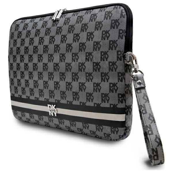 DKNY Θήκη DKCS14PVSHLK 14" με σχέδιο καρό και εκτυπωμένες ρίγες μαύρο - Image 2