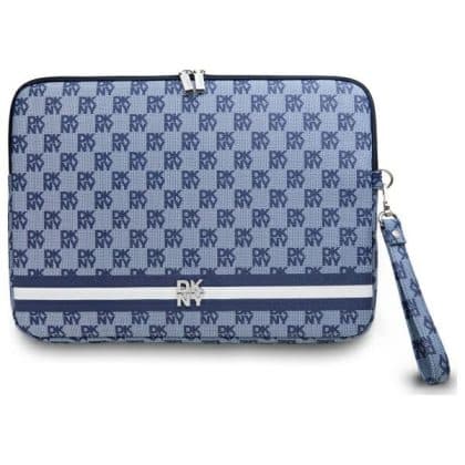 DKNY Θήκη DKCS14PVSHLB 14" με σχέδιο καρό σε εκτυπωμένες ρίγες μπλε