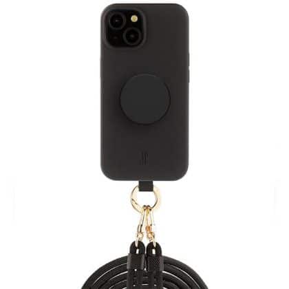 Just Elegance 3in1 PopGrip - θήκη για Apple iPhone 15 - Μαύρο