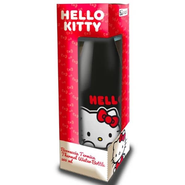 Coriex μπουκάλι νερού Hello Kitty 500ml μαύρο - Image 2