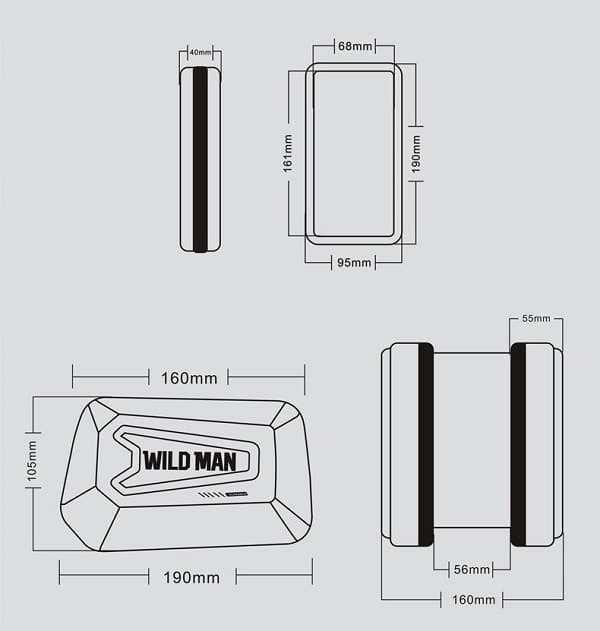WILDMAN Θήκη/βάση ποδηλάτου XL E6S μαύρη/black - Image 6