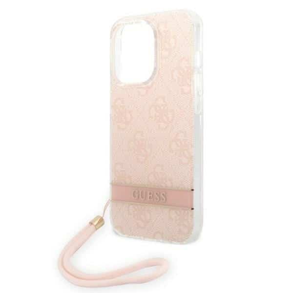 Guess 4G Print Strap - θήκη για Apple iPhone 14 Pro - Ροζ - Image 5