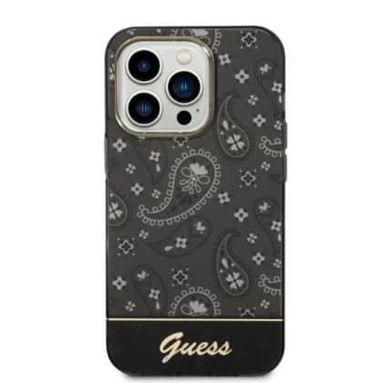 Guess Bandana Paisley - θήκη για Apple iPhone 14 Pro - Μαύρο