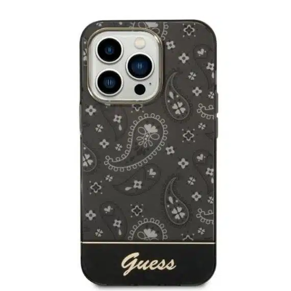 Guess Bandana Paisley - θήκη για Apple iPhone 14 Pro - Μαύρο