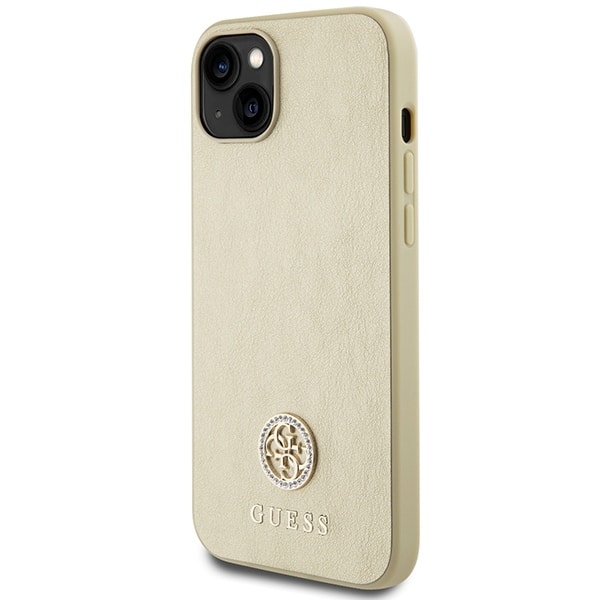 Guess Strass Metal Logo - θήκη για Apple iPhone 15 Plus - Χρυσό - Image 2
