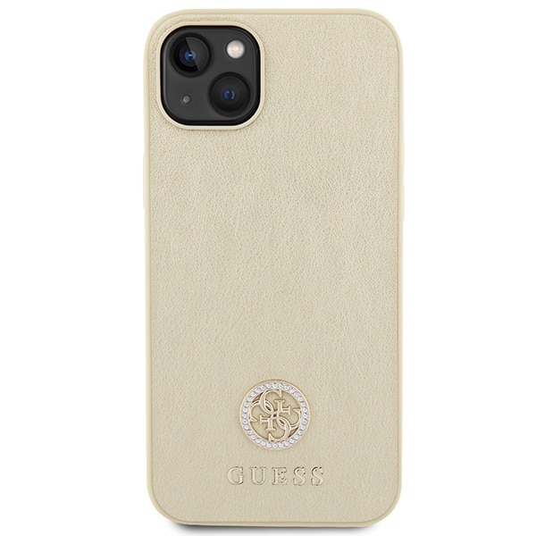 Guess Strass Metal Logo - θήκη για Apple iPhone 15 Plus - Χρυσό - Image 3